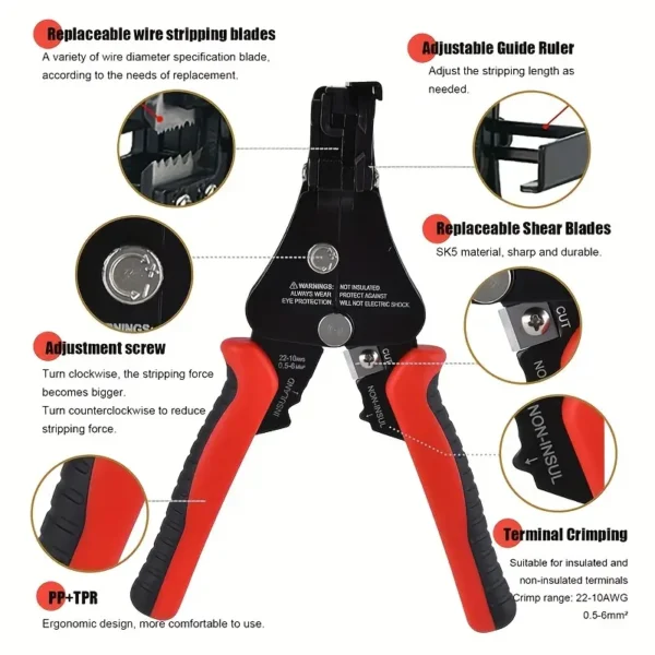 1pc Automatic Wire Stripper