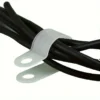 100pcs Nylon White Cable Clip Wire Clamp