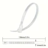100pcs Nylon Reusable Cable Ties