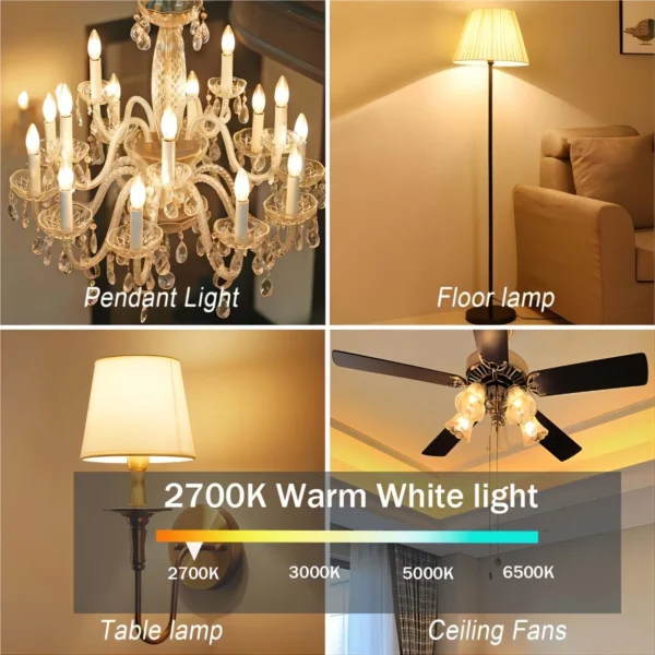 5pcs B15 LED bulbs